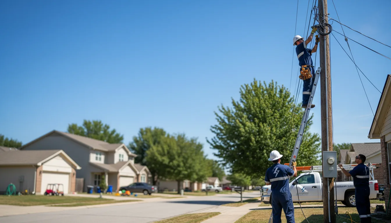 Residential electrician providing installation services in Shirley, IL